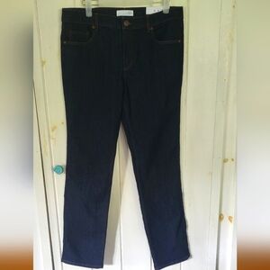 Loft Modern Straight Dark Wash Mid-rise Jean